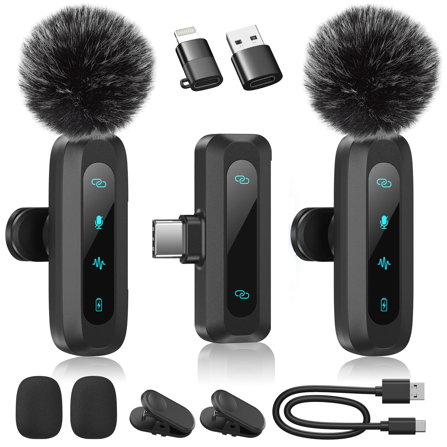 New Model Pin Pin Microphone for Simultaneous Use by 2 Instant LED Indicator Noise Automatic Silent Reverb Plug and 7 Hours Continuous Sound чорний
New Model Pin Pin Microphone for Simultaneous Use by 2 Instant LED Indicator Noise Automatic Silent Reverb Plug and 7 Hours Continuous Sound чорний