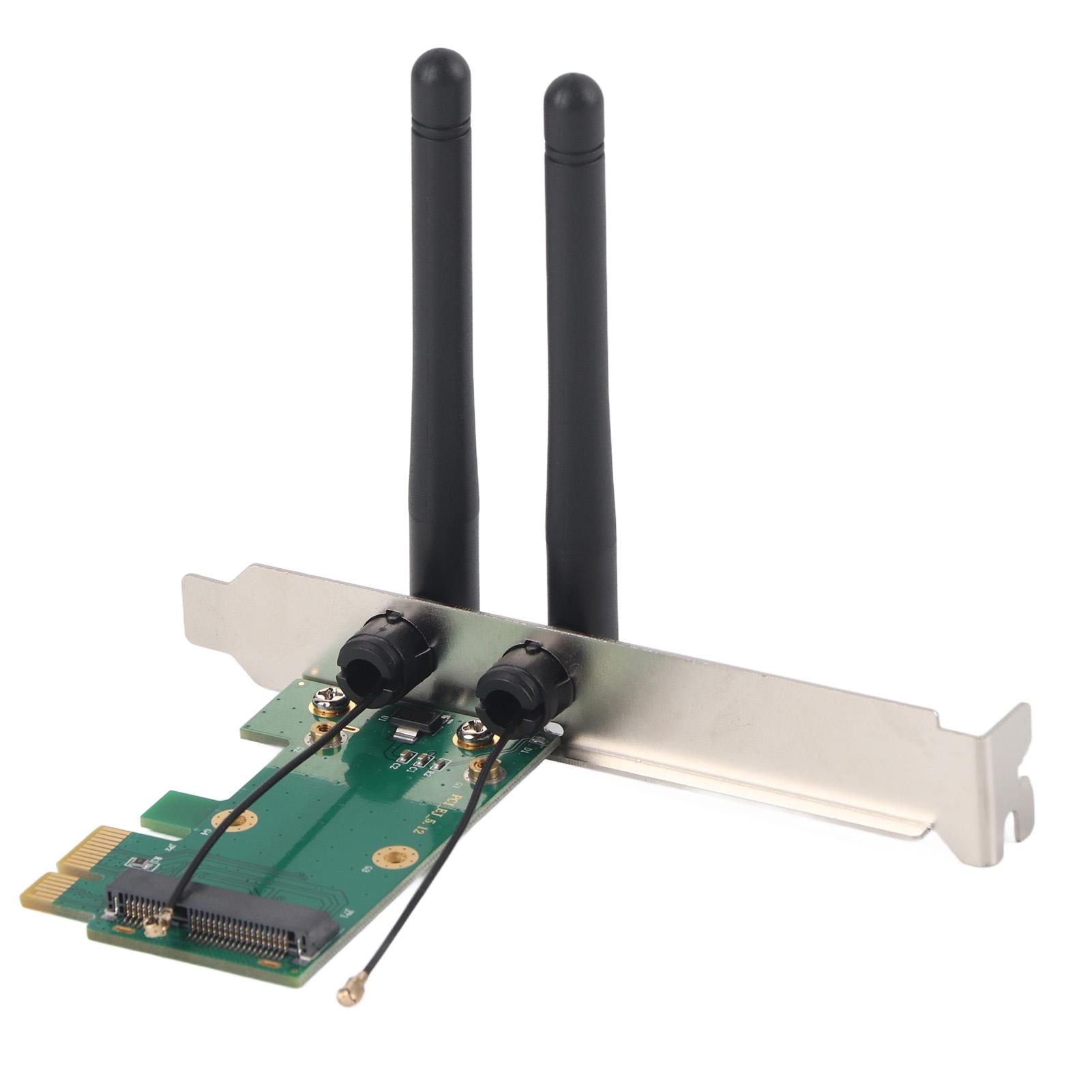 Mini PCIE to PCIE Adapter Card Wireless Wifi Desktop Computer Network Converter(2DB Antenna )
Mini PCIE to PCIE Adapter Card Wireless Wifi Desktop Computer Network Converter(2DB Antenna )