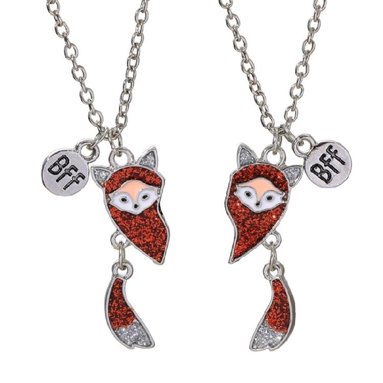 2 шт./набір Підвіска «Дружба лисиці» Магнітна регульована довжина Ланцюжок для ключиць Прикраси для найкращих друзів Аксесуари для побачень 1
2 шт./набір Підвіска «Дружба лисиці» Магнітна регульована довжина Ланцюжок для ключиць Прикраси для найкращих друзів Аксесуари для побачень 1
