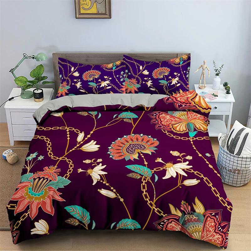Exotic Floral Duvet Cover Twin Queen Size Paisley Flower Bedding Set Microfiber Leaves Flowers Quilt Cover For Girls Woman Decor EU Single(135*200cm)3pcs
Exotic Floral Duvet Cover Twin Queen Size Paisley Flower Bedding Set Microfiber Leaves Flowers Quilt Cover For Girls Woman Decor EU Single(135*200cm)3pcs