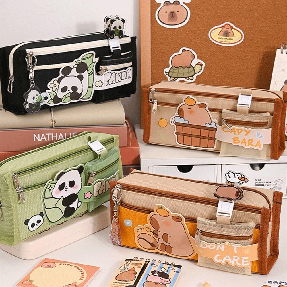 Large Capacity Capybara Pencil Bag Cute Storage Pouch Pencil Holder Stationery Bag Student
Large Capacity Capybara Pencil Bag Cute Storage Pouch Pencil Holder Stationery Bag Student