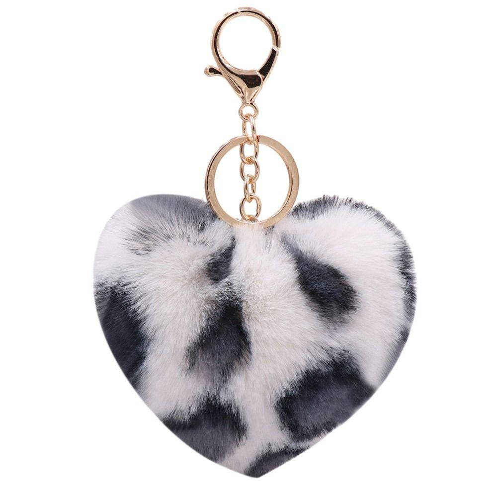 2Pcs Multicolor Plush Keychain Leopard Pattern Keyring Cartoon Peach Heart Pendant Keychain Key D
2Pcs Multicolor Plush Keychain Leopard Pattern Keyring Cartoon Peach Heart Pendant Keychain Key D