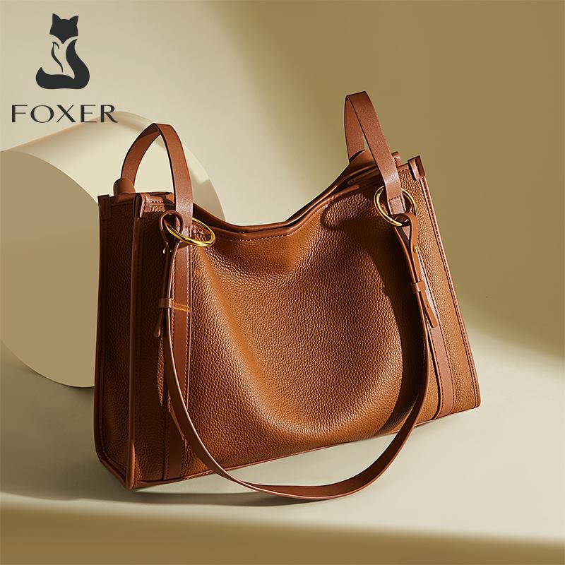 FOXER Lady s Handbag Genuine Leather High Quality Tote Bag Large Capacity Elegant Shoulder Bag Gift for Lover
FOXER Lady s Handbag Genuine Leather High Quality Tote Bag Large Capacity Elegant Shoulder Bag Gift for Lover