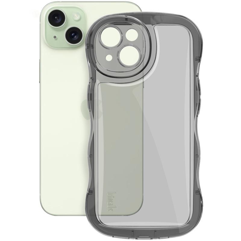 IMAK For iPhone 15 Case TPU Precise Cutouts Wavy Edges Mobile Phone Cover Transparent Black
IMAK For iPhone 15 Case TPU Precise Cutouts Wavy Edges Mobile Phone Cover Transparent Black