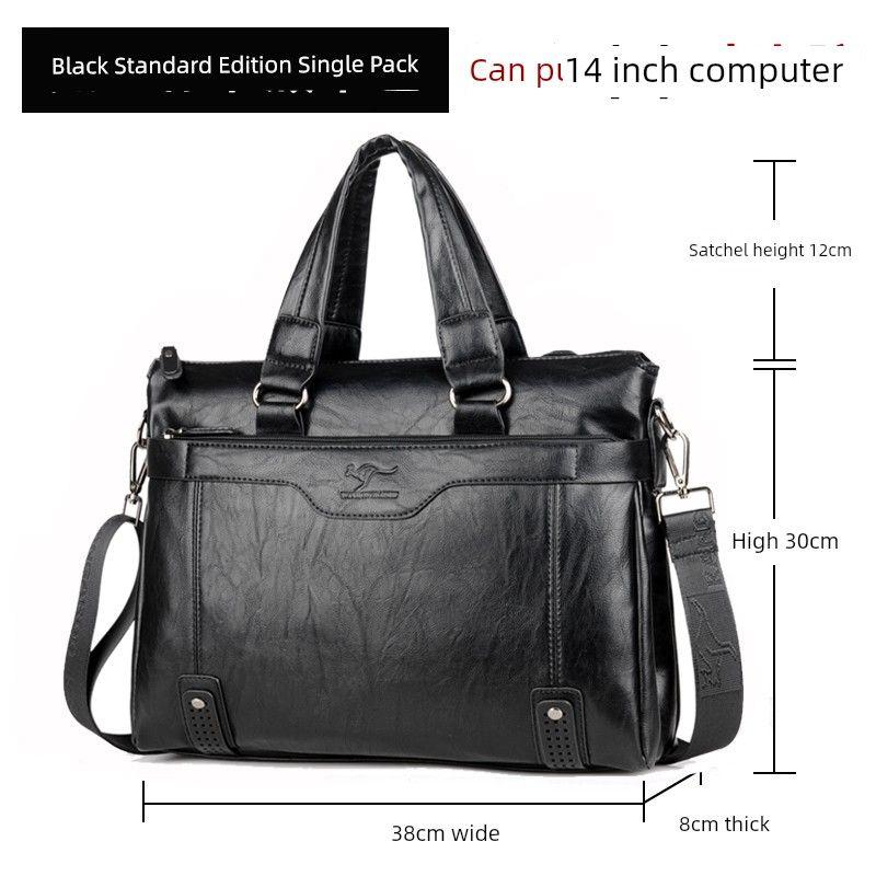Briefcase Large Capacity Leather Handbag for Men Bag Business Cowhide Men s Bag Crossbody Bag Leather Bag Travel Backpack Small size Black
Briefcase Large Capacity Leather Handbag for Men Bag Business Cowhide Men s Bag Crossbody Bag Leather Bag Travel Backpack Small size Black