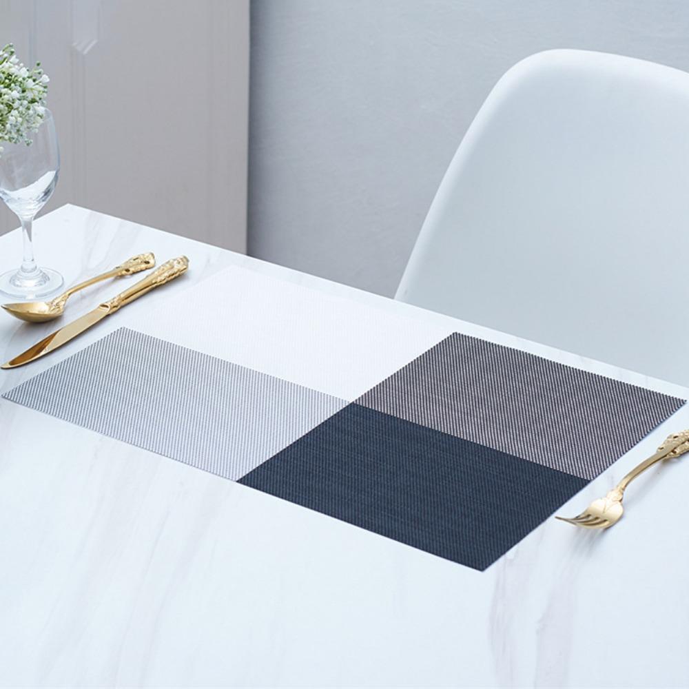6Pcs Non-slip Striped Placemat PVC Insulation Pad Practical Table Mat Party Style C
6Pcs Non-slip Striped Placemat PVC Insulation Pad Practical Table Mat Party Style C