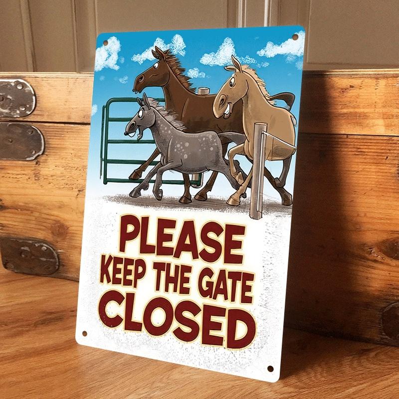 1 item. Keep the gate closed metal wall decoration, farm/ranch stable decorative sign, equestrian enthusiast gift, indoor/outd (as the picture,20x30cm)
1 item. Keep the gate closed metal wall decoration, farm/ranch stable decorative sign, equestrian enthusiast gift, indoor/outd (as the picture,20x30cm)