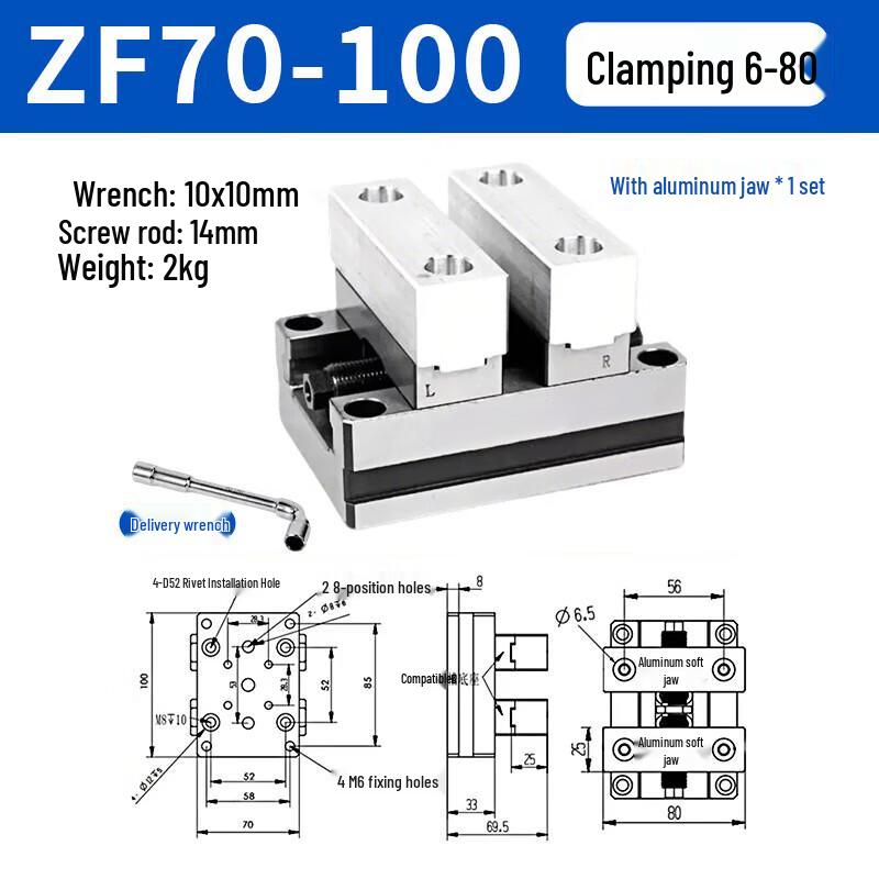 Jun Ding Ying 4/5-Axis Self-Centering Vise
Jun Ding Ying 4/5-Axis Self-Centering Vise