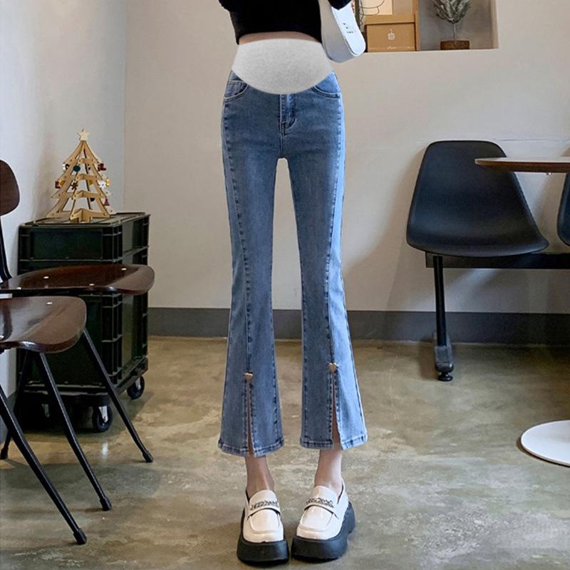 Maternity Elastic Micro-Flare Slim-Fit Jeans for Spring/Autumn Large
Maternity Elastic Micro-Flare Slim-Fit Jeans for Spring/Autumn Large