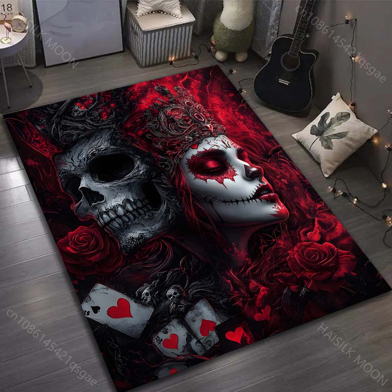 1PC Skull, crown, roses, playing cards Carpet for Living Room Bedroom Sofa Home Decor Rus Non-slip Floor Mat Luxury Gift 40cm x 60cm
1PC Skull, crown, roses, playing cards Carpet for Living Room Bedroom Sofa Home Decor Rus Non-slip Floor Mat Luxury Gift 40cm x 60cm