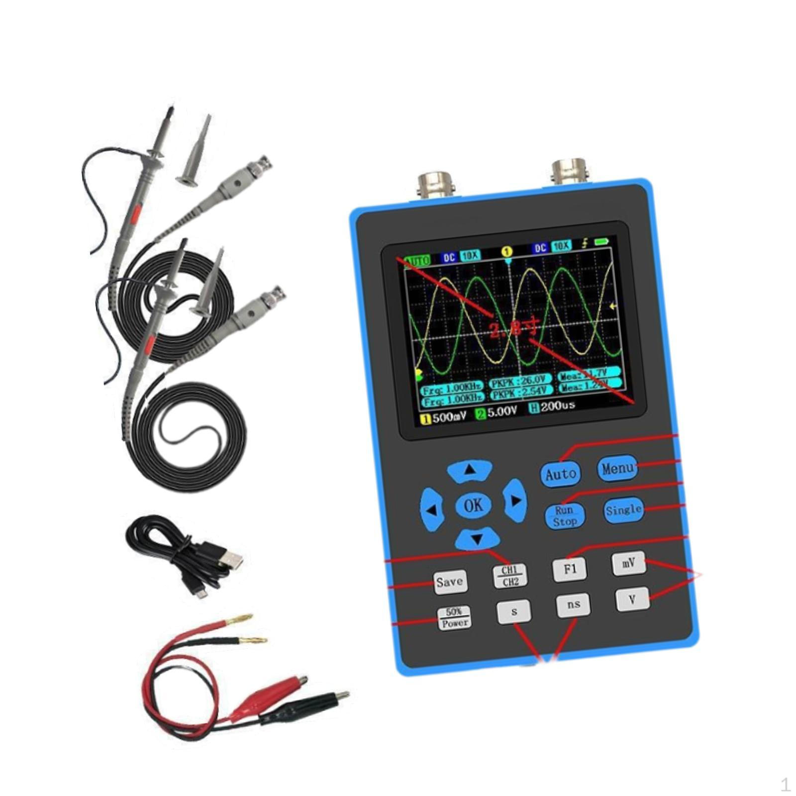 Digital Oscilloscope Repair Tool Portable Practical 500M Sampling Rate Signal Generator for Car
Digital Oscilloscope Repair Tool Portable Practical 500M Sampling Rate Signal Generator for Car
