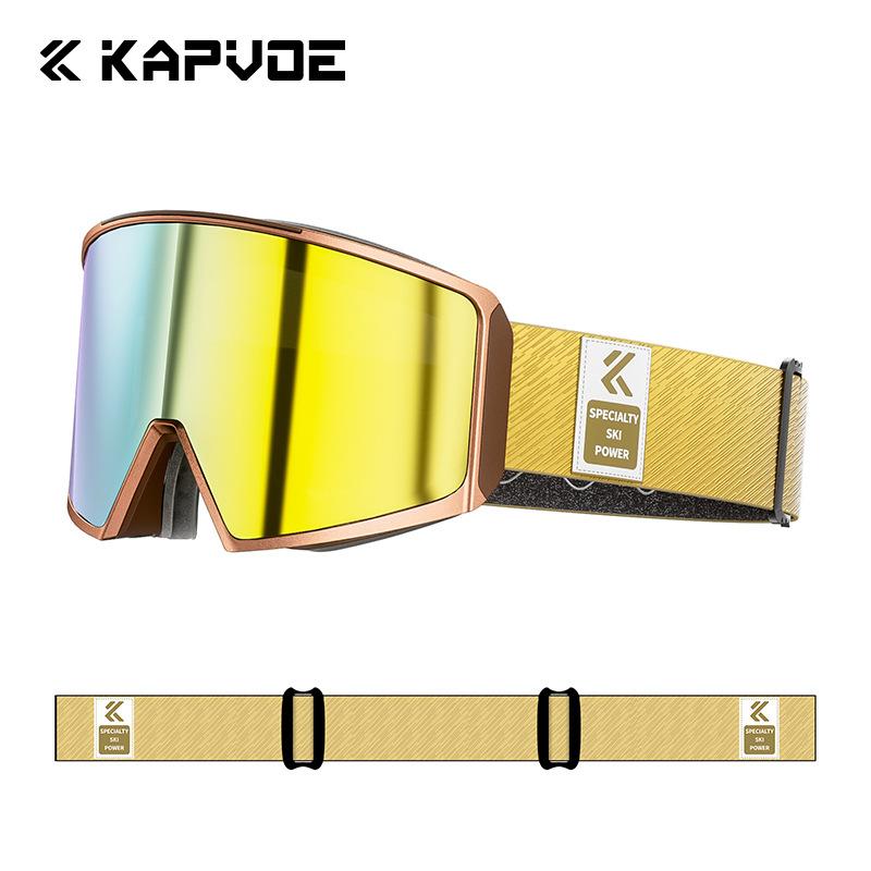 kapvoe Magnetic Ski Goggles Professional High-Definition Mountaineering Snow Goggles for Single and Double Boards, Anti-Fog, Cylindrical Lens, for TK719-Q-1L-10Brown frame,
kapvoe Magnetic Ski Goggles Professional High-Definition Mountaineering Snow Goggles for Single and Double Boards, Anti-Fog, Cylindrical Lens, for TK719-Q-1L-10Brown frame,