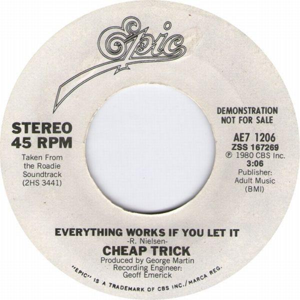 7inch Record CHEAP TRICK - Everything Works If You Let It AE71206 Epic 1980 US Rock Used
7inch Record CHEAP TRICK - Everything Works If You Let It AE71206 Epic 1980 US Rock Used