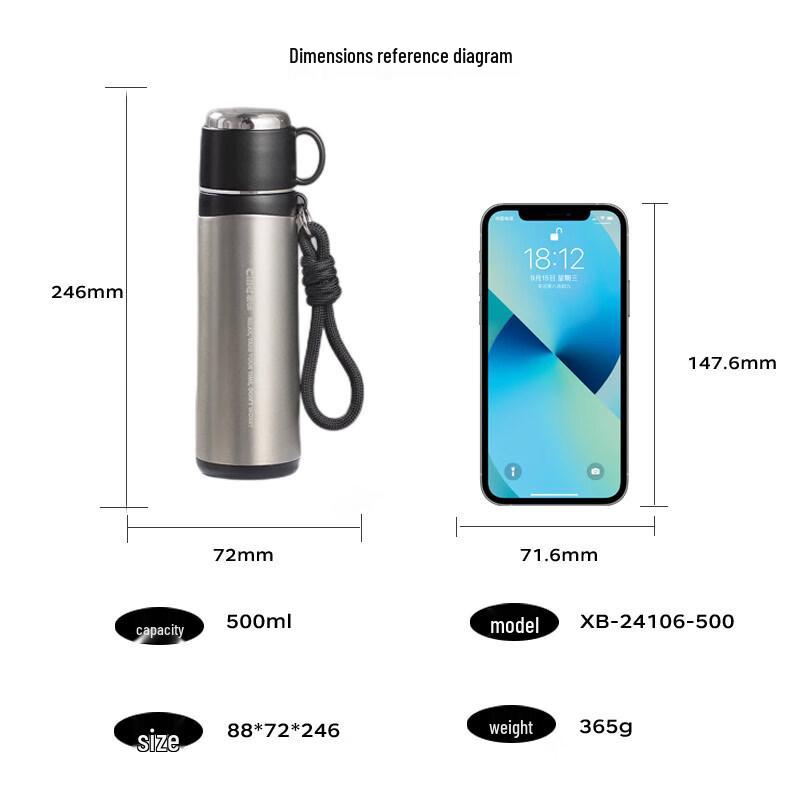 Cille 316 Stainless Steel Insulated Bottle 500ml
Cille 316 Stainless Steel Insulated Bottle 500ml