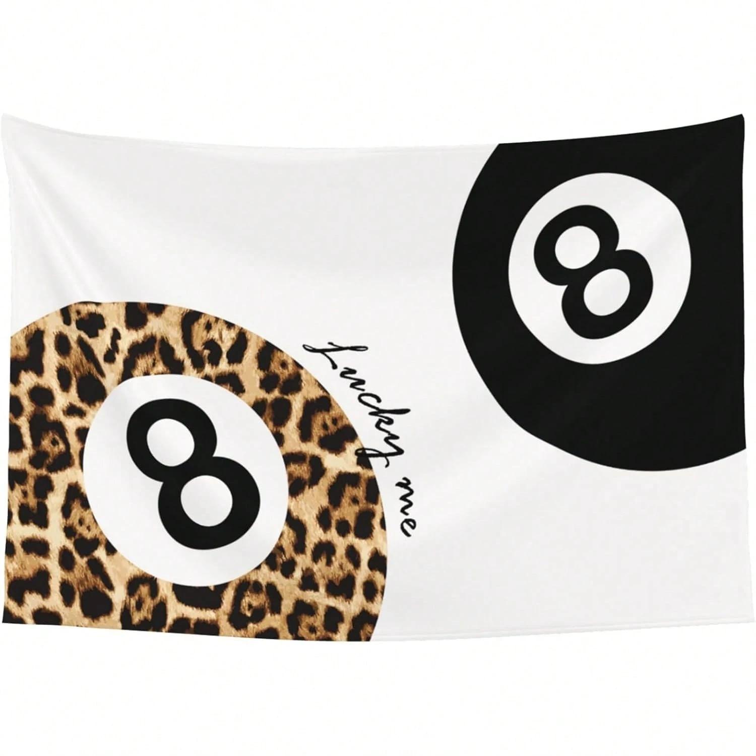 1pc Lucky 8 Ball Leopard Print Tapestry Polyester 2D Flat Wall Hanging for Bedroom Living Room All Season Home Decor Gift 74x94cm(29x37in)
1pc Lucky 8 Ball Leopard Print Tapestry Polyester 2D Flat Wall Hanging for Bedroom Living Room All Season Home Decor Gift 74x94cm(29x37in)