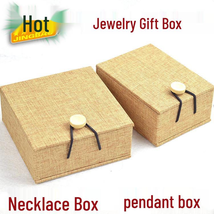 Elegant Linen Jewelry Gift Box for Necklaces and Bracelets Necklace Pendant Box - 260295
Elegant Linen Jewelry Gift Box for Necklaces and Bracelets Necklace Pendant Box - 260295