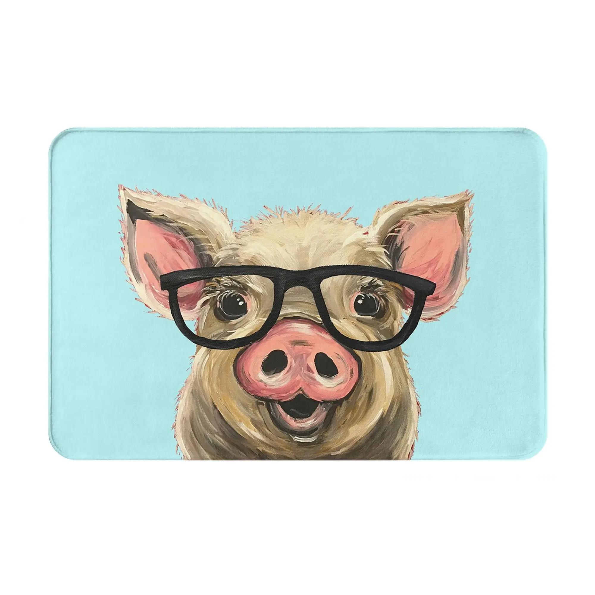 Cute pig with glasses art Non-slip Doormat Floor Mat Washable Carpet Rug for Kitchen Entrance Home Bathroom Footpad Mats 40cm x 60cm
Cute pig with glasses art Non-slip Doormat Floor Mat Washable Carpet Rug for Kitchen Entrance Home Bathroom Footpad Mats 40cm x 60cm