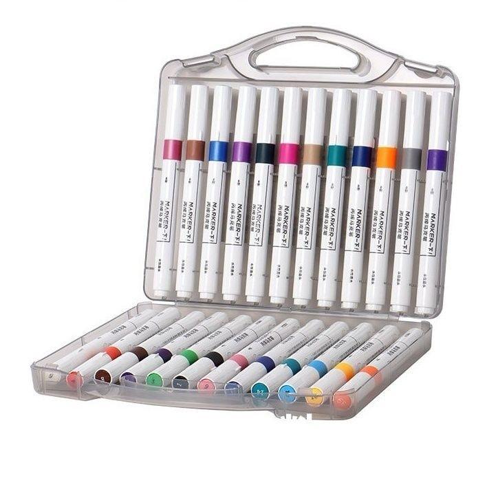 Miya Non-Toxic Water-Based Acrylic Markers, Non-Bleeding, Washable Tips, 12 Colors for Children s Doodling. 12-color Acrylic Marker Pen
Miya Non-Toxic Water-Based Acrylic Markers, Non-Bleeding, Washable Tips, 12 Colors for Children s Doodling. 12-color Acrylic Marker Pen