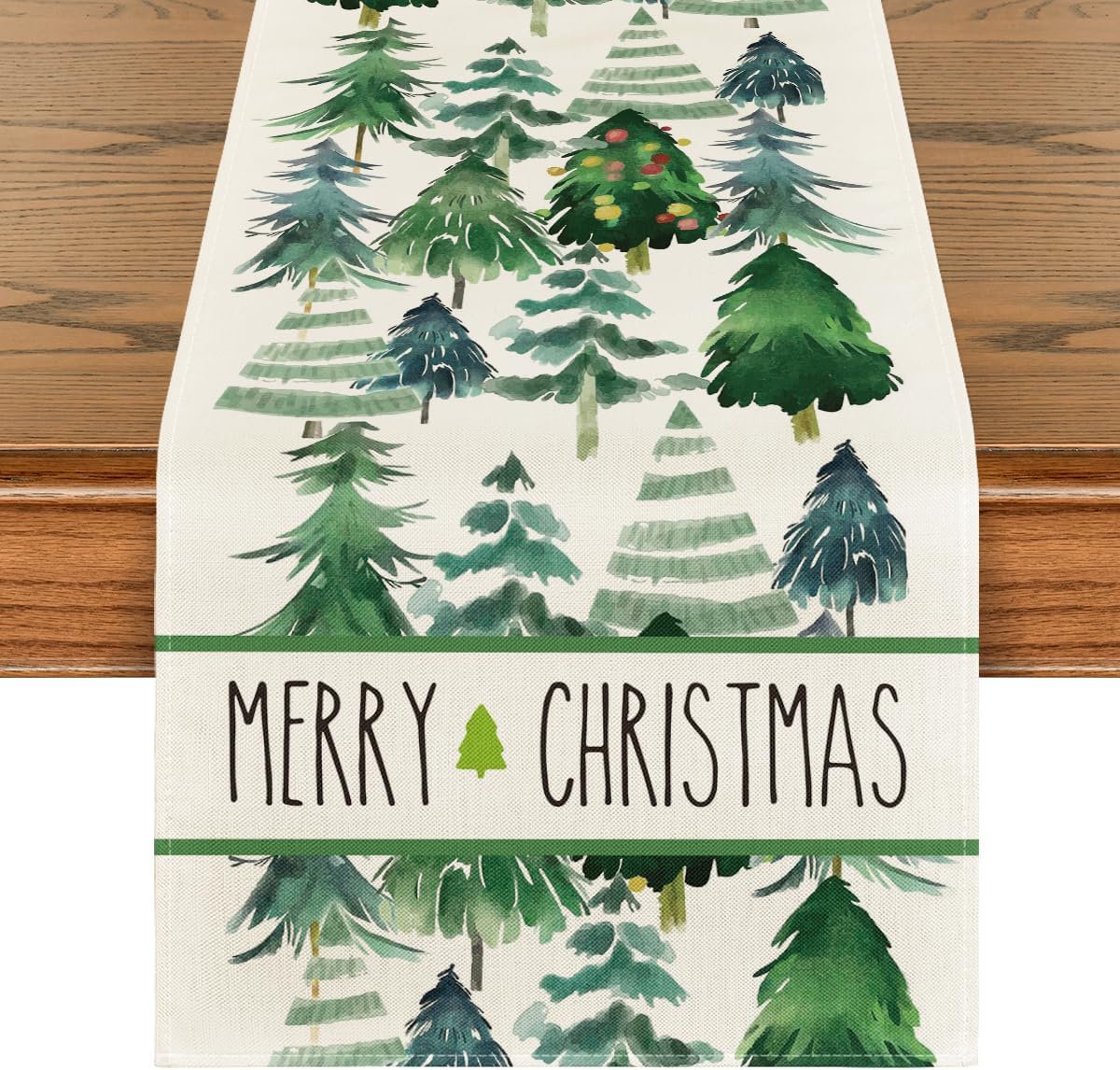 Merry Christmas Watercolor Green Xmas Trees Linen Table Runner Seasonal Winter Xmas Kitchen Party Decor Navidad Decorations 2025 150x33cm 59x13inch
Merry Christmas Watercolor Green Xmas Trees Linen Table Runner Seasonal Winter Xmas Kitchen Party Decor Navidad Decorations 2025 150x33cm 59x13inch