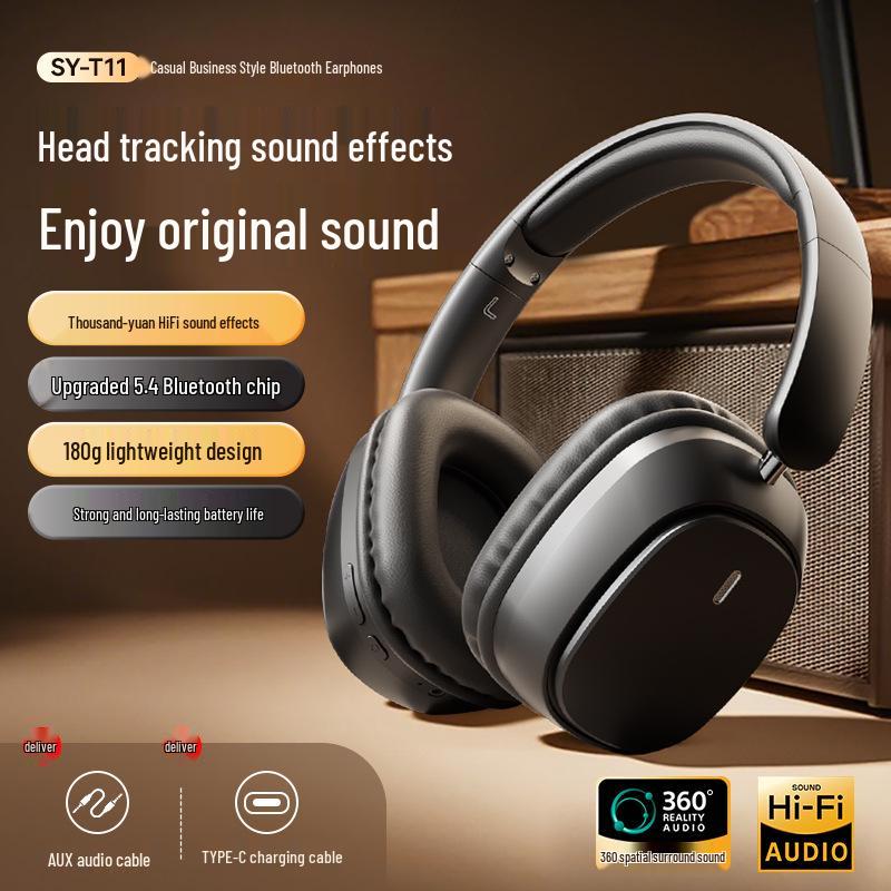 New Arrival Head-mounted Wireless Bluetooth Earphones with Ultra-long Battery Life and Noise Cancelling чорний
New Arrival Head-mounted Wireless Bluetooth Earphones with Ultra-long Battery Life and Noise Cancelling чорний
