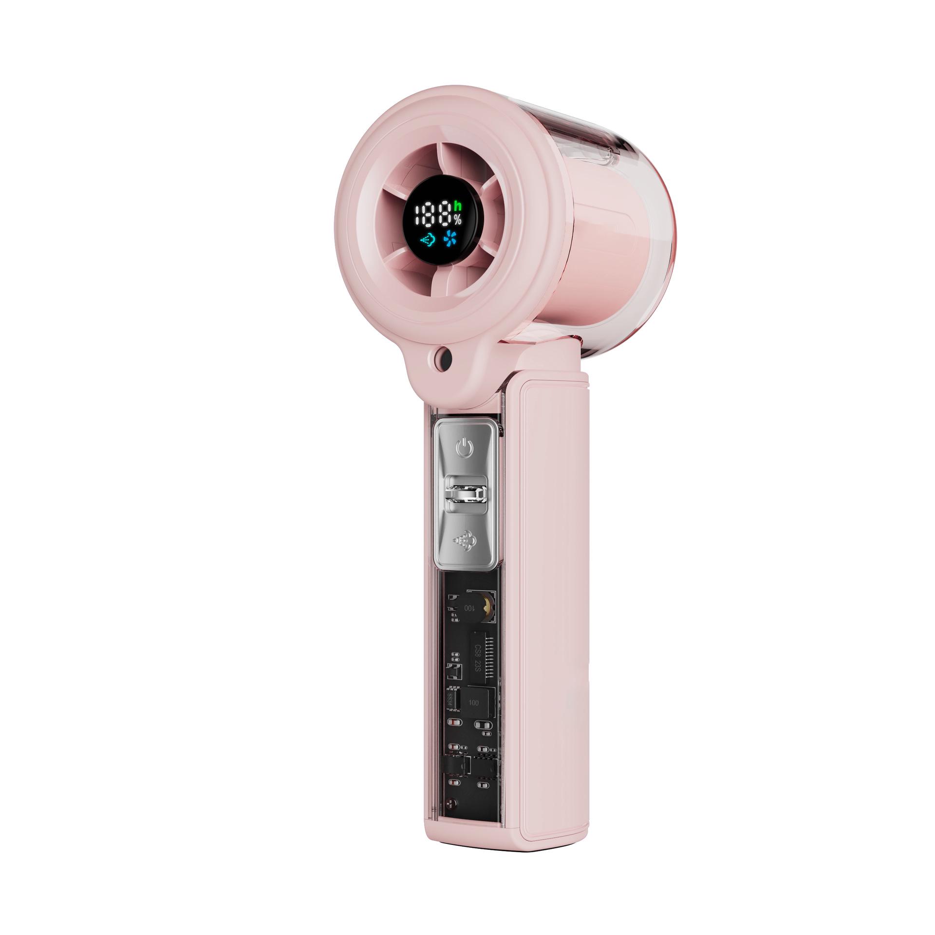 Portable Rechargeable Handheld Fan with Spray Humidifier and Stepless Speed Control 14.55×5.1×5.52 cm with Strap
Portable Rechargeable Handheld Fan with Spray Humidifier and Stepless Speed Control 14.55×5.1×5.52 cm with Strap