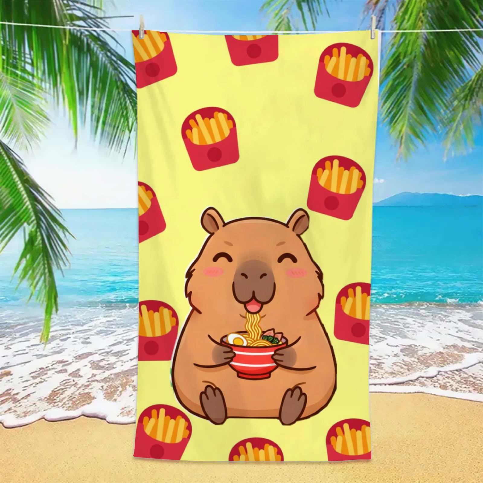 1PC Capybara Beach Towel 3D Printed Microfiber Soft Water Absorbing Breathable Bath Towels Gift For Kids Cartoon Beach Towels W40*H60(CM)
1PC Capybara Beach Towel 3D Printed Microfiber Soft Water Absorbing Breathable Bath Towels Gift For Kids Cartoon Beach Towels W40*H60(CM)