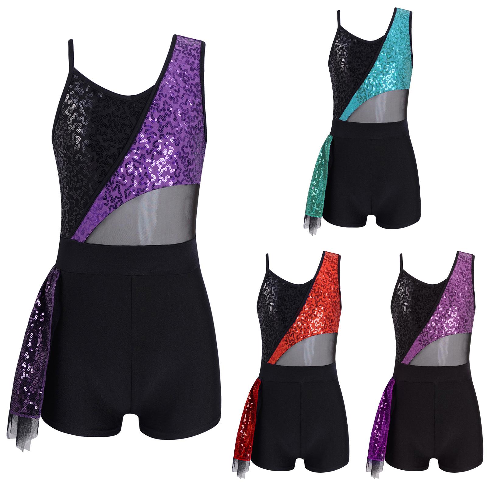 Girls Sparkling Sequins Dance Leotard Sleeveless Mesh Patchwork Ruffle Hem Decorated Gymnastics Bodysuit Performance Wear 13-14 Years зелений
Girls Sparkling Sequins Dance Leotard Sleeveless Mesh Patchwork Ruffle Hem Decorated Gymnastics Bodysuit Performance Wear 13-14 Years зелений