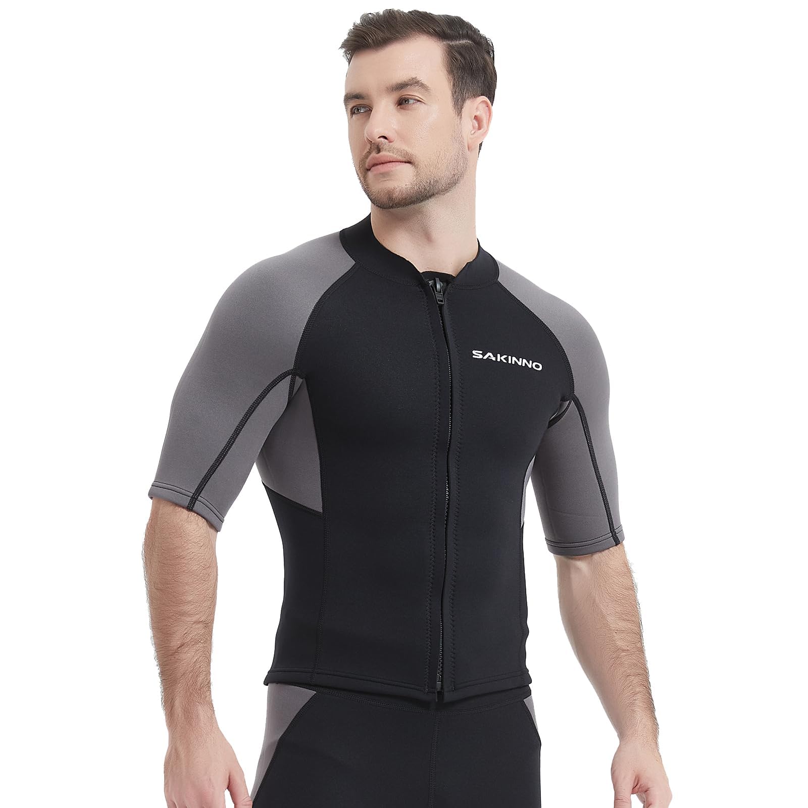 MORGEN SKY Surf Suit Wetsuit 2mm Jacket Short Sleeve Unisex Swimwear Top Sauna Suit Heat Retention Breathable Cold and Windproof Amphibious UV чорний
MORGEN SKY Surf Suit Wetsuit 2mm Jacket Short Sleeve Unisex Swimwear Top Sauna Suit Heat Retention Breathable Cold and Windproof Amphibious UV чорний