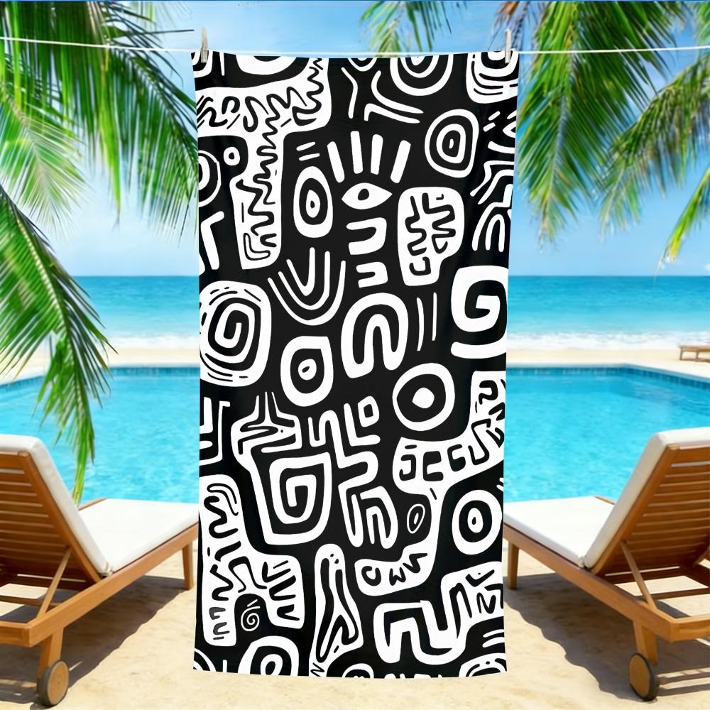 Abstract Doodle Beach Towel – Oversized Quick Dry Sand Free with Black & White Tribal Print W40*H60(CM)
Abstract Doodle Beach Towel – Oversized Quick Dry Sand Free with Black & White Tribal Print W40*H60(CM)