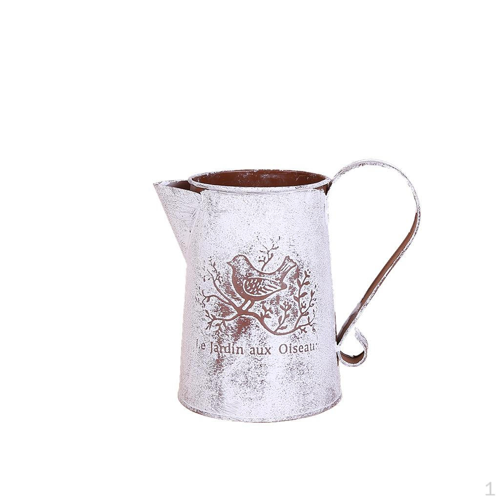 Shabby Chic Metal Jug Vase Flower Jar Wedding Home Table Decor Planter Pot
Shabby Chic Metal Jug Vase Flower Jar Wedding Home Table Decor Planter Pot