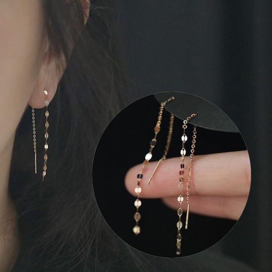 1 пара серег с геометрической цепочкой и длинной кисточкой для женщин, блестящие гальваники
1 пара серег с геометрической цепочкой и длинной кисточкой для женщин, блестящие гальваники