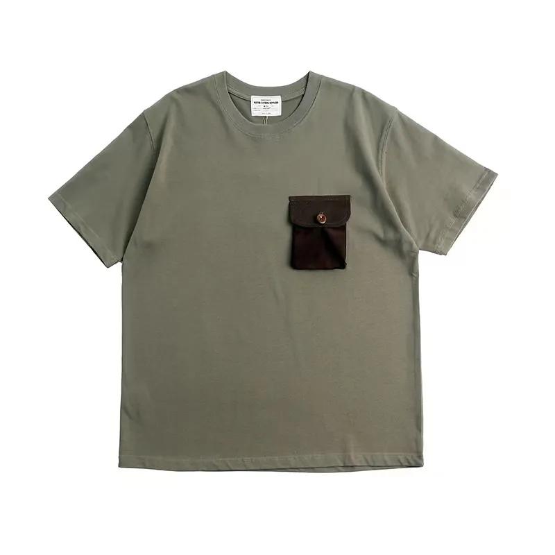 Men s Solid Color Short Sleeve T-Shirt With Contrast Pocket Casual Crew Neck Top M армія зелений колір
Men s Solid Color Short Sleeve T-Shirt With Contrast Pocket Casual Crew Neck Top M армія зелений колір