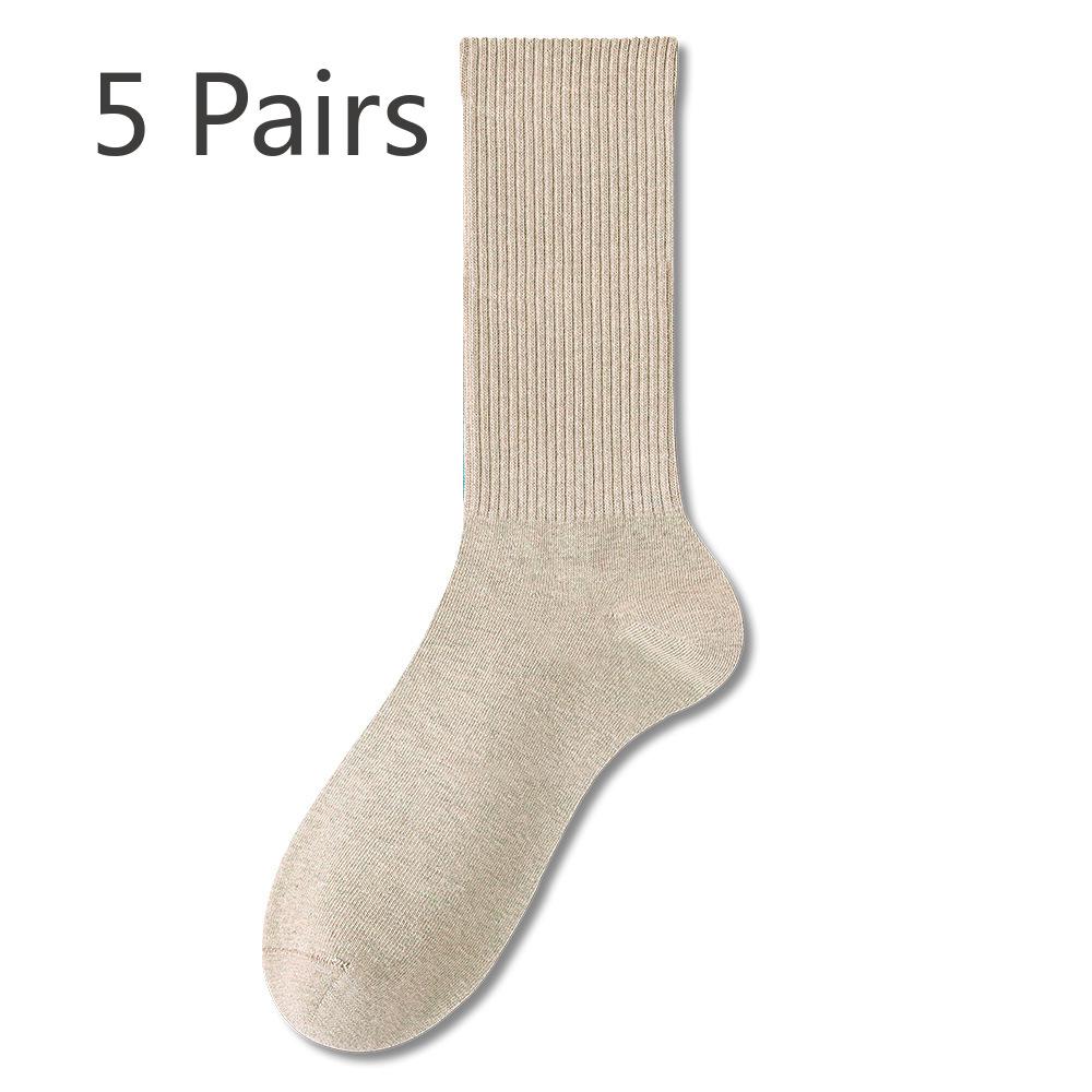 5 пар женских носков весна-осень средней длины без косточек, впитывающих пот, антибактериальных и дезодорирующих, белых хлопковых, длинных, спортивных носков 5 Pairs бежевый
5 пар женских носков весна-осень средней длины без косточек, впитывающих пот, антибактериальных и дезодорирующих, белых хлопковых, длинных, спортивных носков 5 Pairs бежевый