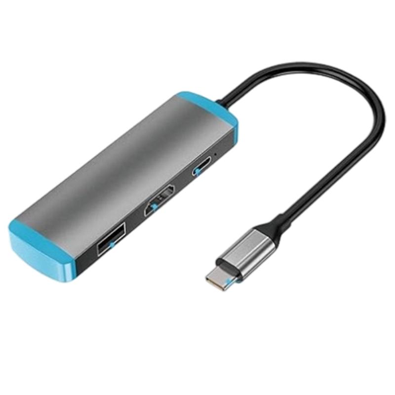 USB C to Adapter 4K@60Hz Output with Charging & USB 3.0 Portable Gaming Dock Portable Travel Design for Consoles темно-сірий
USB C to Adapter 4K@60Hz Output with Charging & USB 3.0 Portable Gaming Dock Portable Travel Design for Consoles темно-сірий