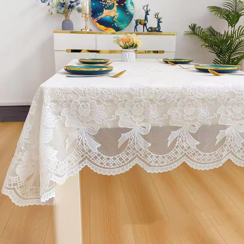 Beautiful Rectangle Lace Tablecloth Flower retro European Embroidered Dinning table linen Cover wedding party home decoration
Beautiful Rectangle Lace Tablecloth Flower retro European Embroidered Dinning table linen Cover wedding party home decoration