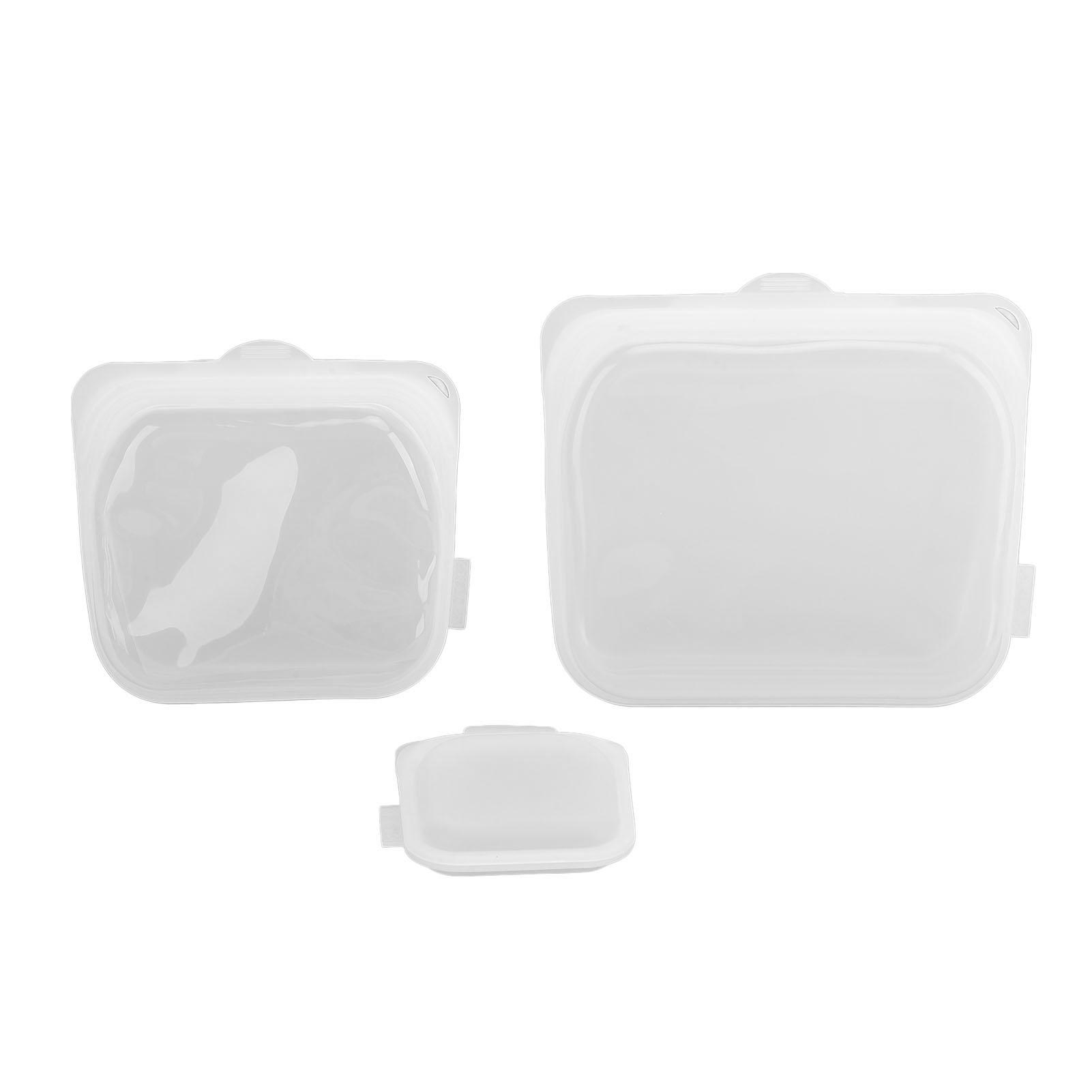 3 шт. Многоразовые пакеты для хранения продуктов, герметичные, можно мыть в посудомоечной машине, для микроволновой печи, на молнии, многоразовые, силиконовые White
3 шт. Многоразовые пакеты для хранения продуктов, герметичные, можно мыть в посудомоечной машине, для микроволновой печи, на молнии, многоразовые, силиконовые White