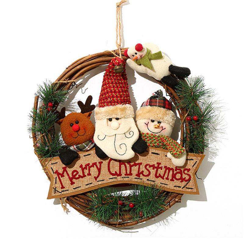 Exquisite Workmanship Christmas Hanging Wreath Pendant For Holiday Decorations Christmas Decorations
Exquisite Workmanship Christmas Hanging Wreath Pendant For Holiday Decorations Christmas Decorations