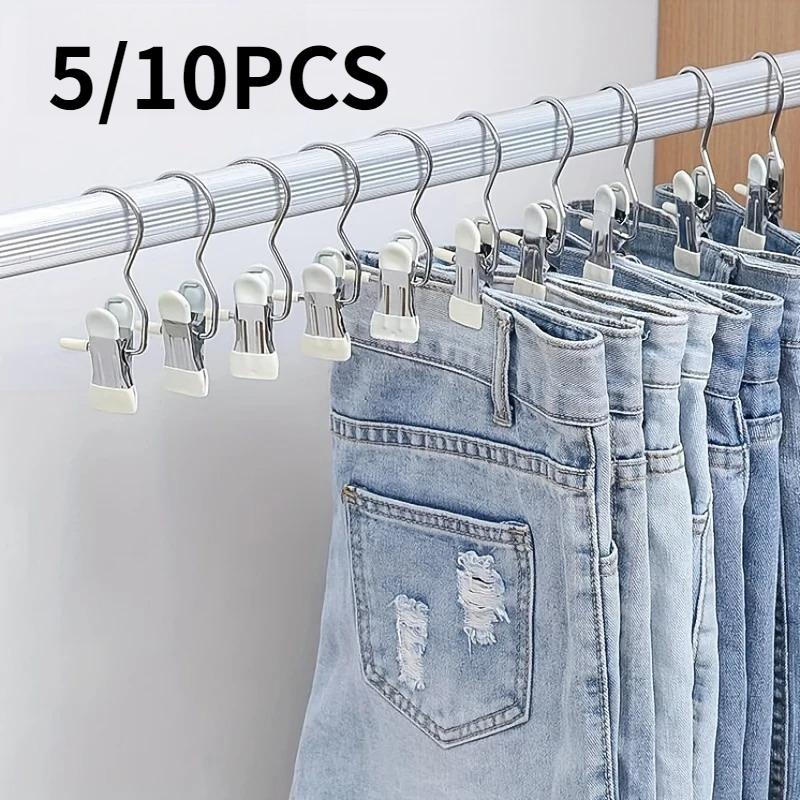 5/10pcs Seamless underwear clip Wardrobe storage clothes hanger clip Anti slip clothesline Stainless steel three character clamp 5PCS
5/10pcs Seamless underwear clip Wardrobe storage clothes hanger clip Anti slip clothesline Stainless steel three character clamp 5PCS