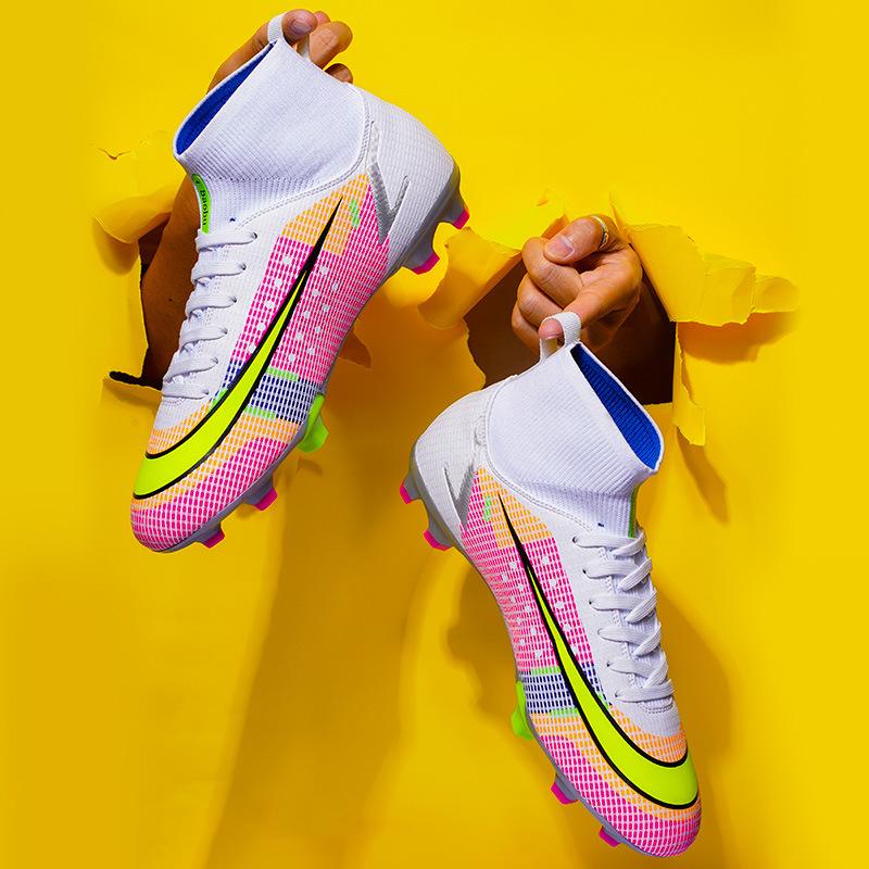 High-top football shoes men s offline FG long nails TF broken nails student Mbappe professional training shoes 35
High-top football shoes men s offline FG long nails TF broken nails student Mbappe professional training shoes 35