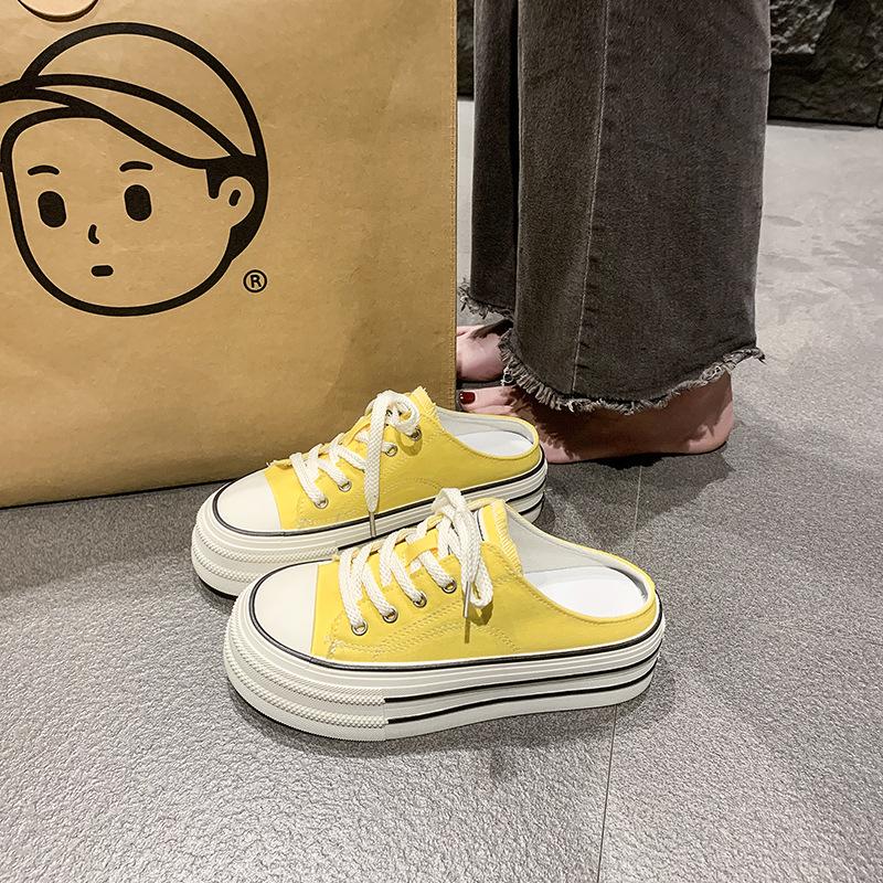 Thick-soled heightening canvas shoes bag head half slippers women s outer wear 2025 new spring and summer one-pedal heel-free little white shoes 40 бежевий
Thick-soled heightening canvas shoes bag head half slippers women s outer wear 2025 new spring and summer one-pedal heel-free little white shoes 40 бежевий