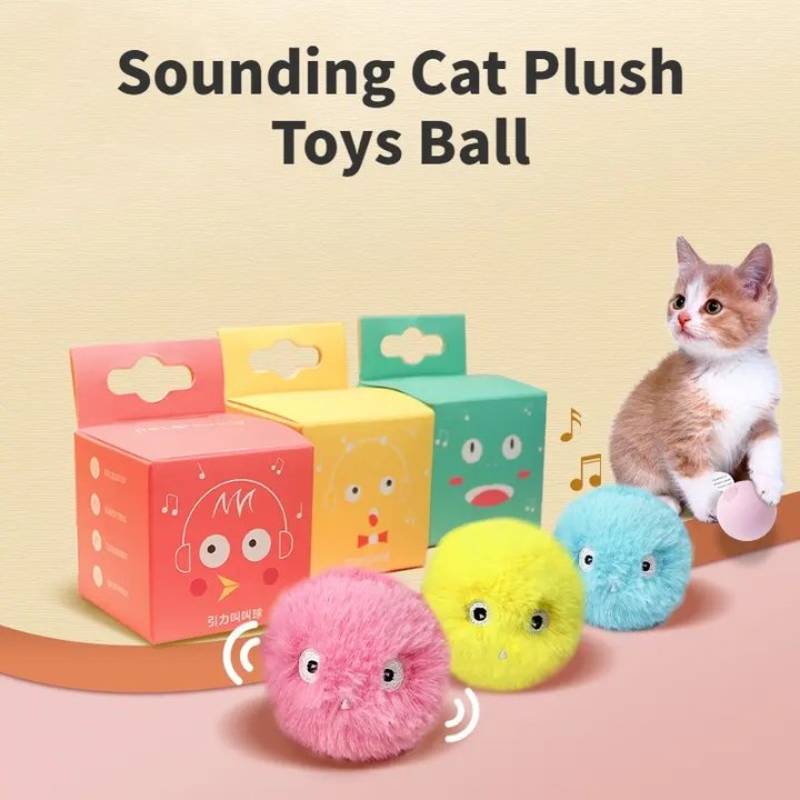 Smart Cat Toys Interactive Ball Plush Electric Catnip Training Toy Kitten Touch Sounding Pet Squeak Toy Ball Cat Supplies
Smart Cat Toys Interactive Ball Plush Electric Catnip Training Toy Kitten Touch Sounding Pet Squeak Toy Ball Cat Supplies