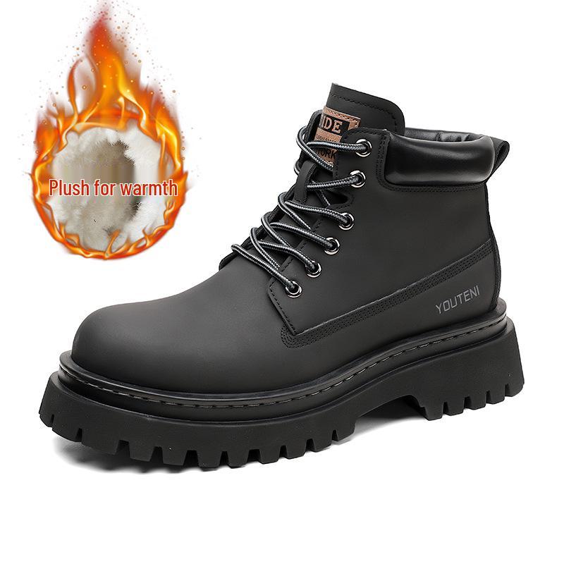 Мужские желтые кожаные ботинки мартин с высоким берцем на осень/зиму 2025 года - Повседневная обувь для улицы/работы с увеличением роста 43
Мужские желтые кожаные ботинки мартин с высоким берцем на осень/зиму 2025 года - Повседневная обувь для улицы/работы с увеличением роста 43