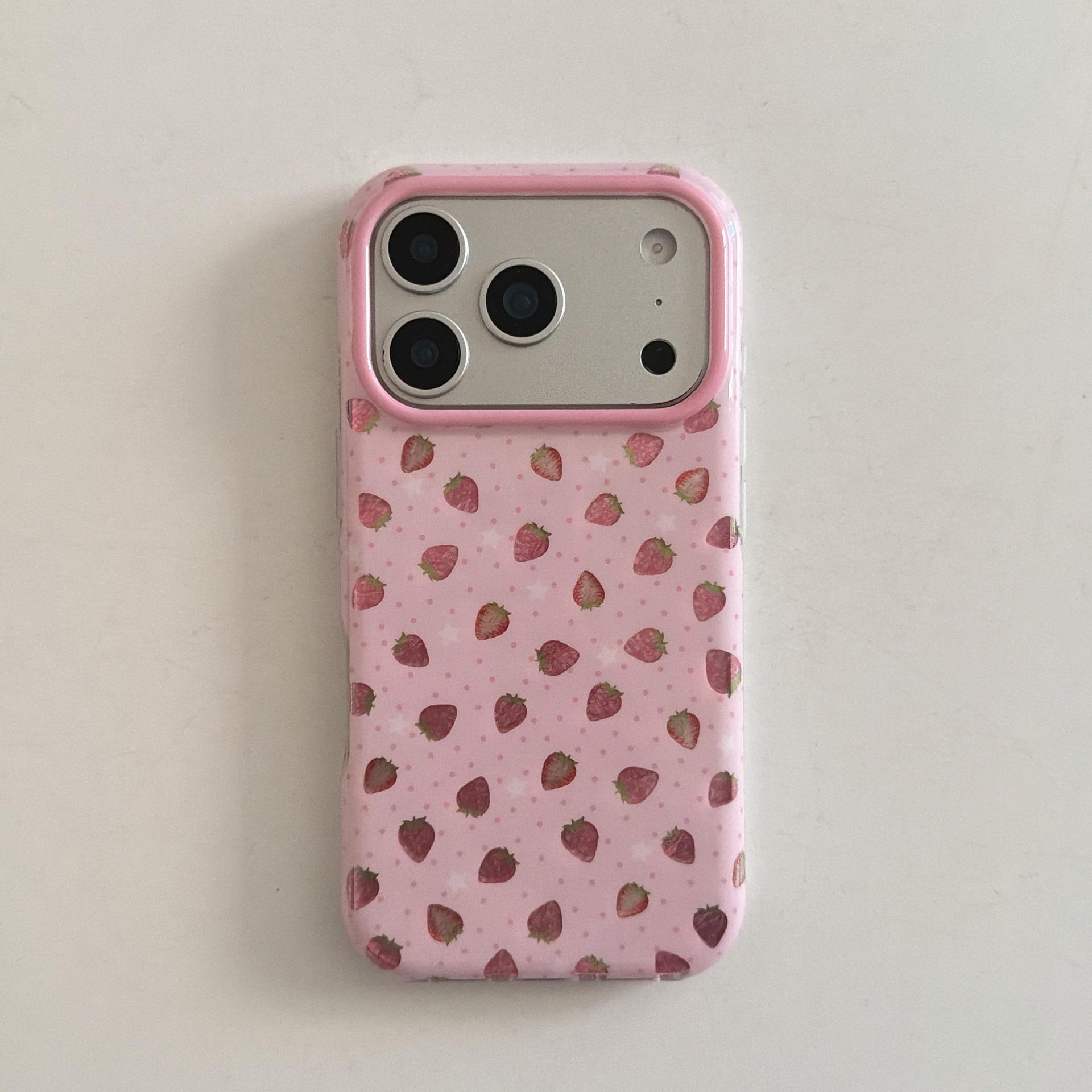 Strawberry Polka Dot Silicone iPhone Case for 14/15/16 Pro Max - Drop-proof Cover iPhone 17 Pro Max
Strawberry Polka Dot Silicone iPhone Case for 14/15/16 Pro Max - Drop-proof Cover iPhone 17 Pro Max