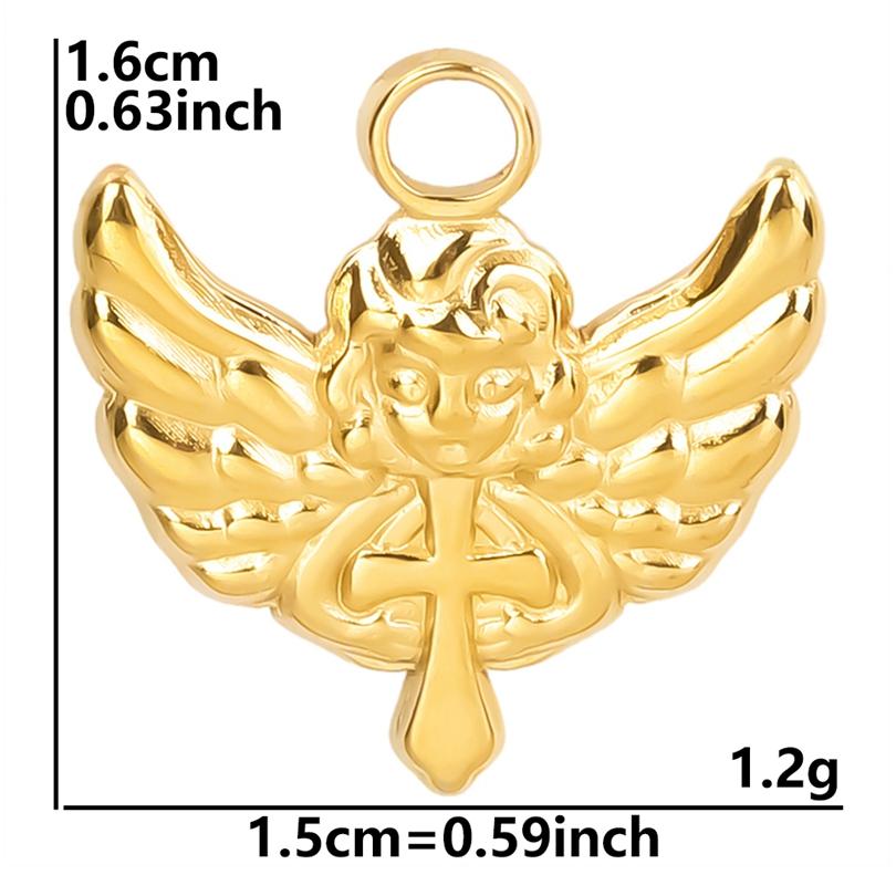 DIY Gold Color Wings Angel Charms For Jewelry Making Supplies Anke Cross Love Heart Pendants Breloques Pour Fabrication Bijoux
DIY Gold Color Wings Angel Charms For Jewelry Making Supplies Anke Cross Love Heart Pendants Breloques Pour Fabrication Bijoux