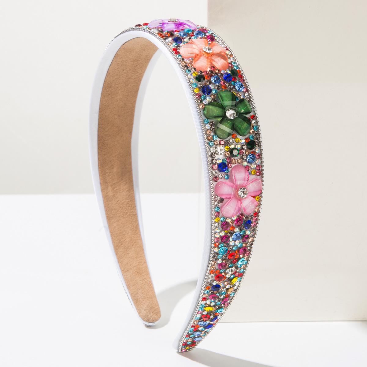 European and American Solid Color Crystal Flower Full Diamond Headband Trendy Versatile Ball Banquet Hair Accessories 2026 різнокольоровий
European and American Solid Color Crystal Flower Full Diamond Headband Trendy Versatile Ball Banquet Hair Accessories 2026 різнокольоровий