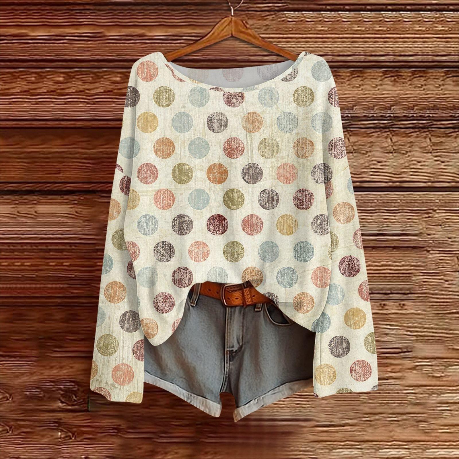 Long Sleeve Shirts For Women Print Graphic Tees Blouses Casual Plus Size Basic Tops Pullover S хаки
Long Sleeve Shirts For Women Print Graphic Tees Blouses Casual Plus Size Basic Tops Pullover S хаки