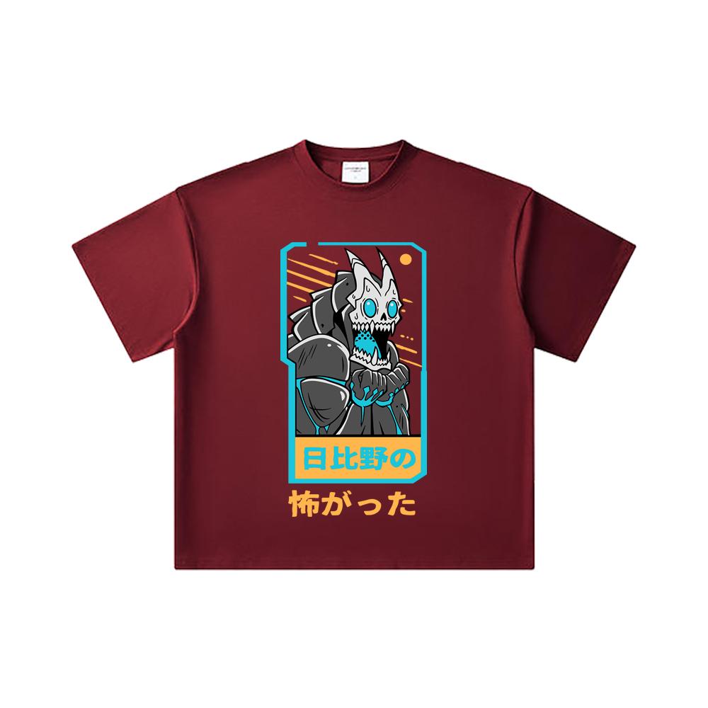 260 GSM Double Yarn 32 Count 100% Cotton Kaiju No 8 V20 Kafka Print Unisex Heavy Cotton T Shirt 2XL вина червоного кольору
260 GSM Double Yarn 32 Count 100% Cotton Kaiju No 8 V20 Kafka Print Unisex Heavy Cotton T Shirt 2XL вина червоного кольору