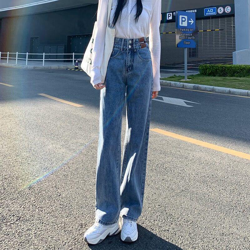 Unisex Thick Fleece-Lined High-Waisted Wide-Leg Jeans: Autumn/Winter Petite, Loose, Slimming, Straight-Leg, Trendy Extra Small
Unisex Thick Fleece-Lined High-Waisted Wide-Leg Jeans: Autumn/Winter Petite, Loose, Slimming, Straight-Leg, Trendy Extra Small