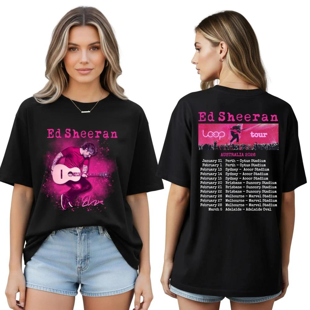 Australian Tour 2026 Front and Back Design Clothing Ed Sheeran Loop Tour Concert T-Shirt Graphic Short Sleeve Shirt Unisex Women S
Australian Tour 2026 Front and Back Design Clothing Ed Sheeran Loop Tour Concert T-Shirt Graphic Short Sleeve Shirt Unisex Women S