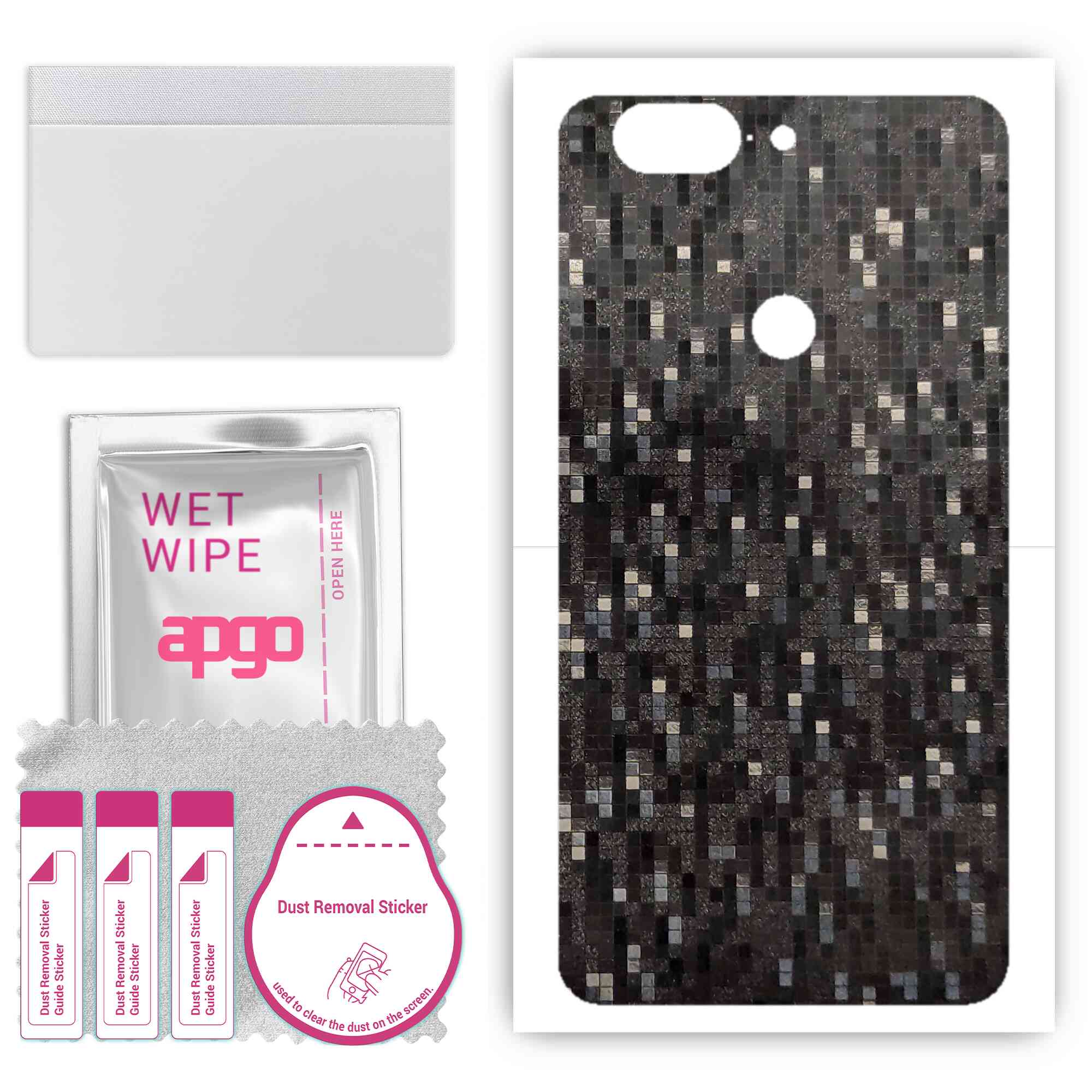 Apgo Protective Skin Sticker для задньої панелі, сумісної з OnePlus 5T, Wrap Film, Foil, Vinyl - Pattern Carbon Black Pixel
Apgo Protective Skin Sticker для задньої панелі, сумісної з OnePlus 5T, Wrap Film, Foil, Vinyl - Pattern Carbon Black Pixel